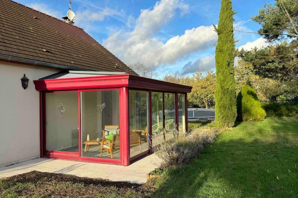 Gite 3 Etoiles Les Gourlines Avec Balneo, Veranda, Piscine Et Garage Avermes Exteriör bild