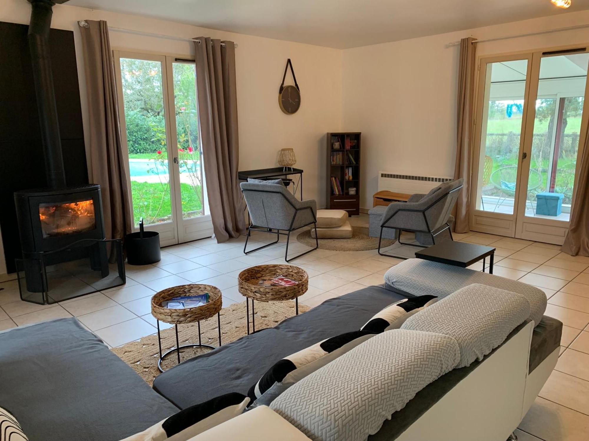 Gite 3 Etoiles Les Gourlines Avec Balneo, Veranda, Piscine Et Garage Avermes Exteriör bild